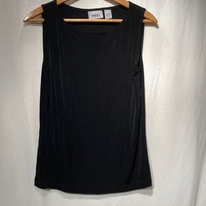Chicos Travelers Black Top sz S